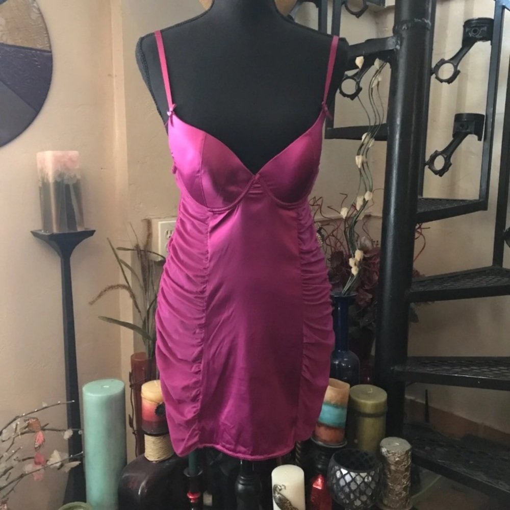 Frederick’s Raspberry Sexy Lingerie Chemise